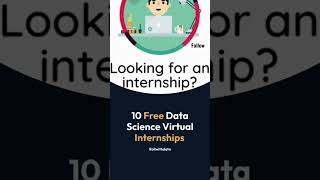 Free Data Science Virtual Internships #internship #datascience