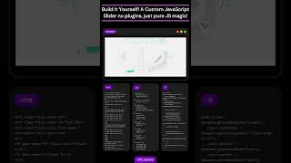 🚀 Build It Yourself! A Custom JavaScript Slider – no plugins, just pure JS magic! ✨