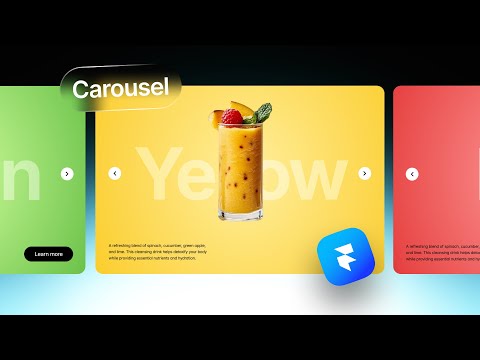 Create a bouncing Carousel From Scratch | Framer Tutorial