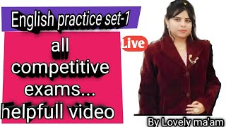 English practice set-1||all competitive exams.. helpfull video
