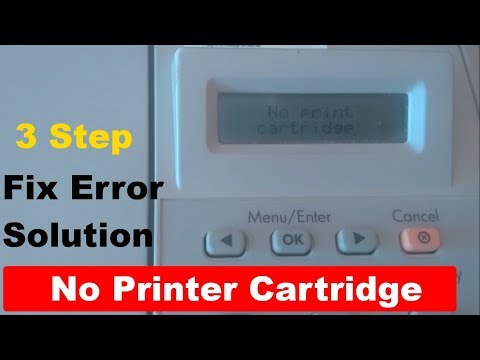 Hp M1005 No Printer Cartridge Fix Error  || how to Hp LaserJet M1005 No Cartridge Solution || Hindi