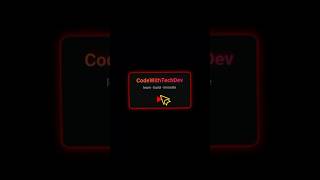 CodeWithTechDev - Learn Programming, Build Projects, Innovate with Code | Coding Shorts
