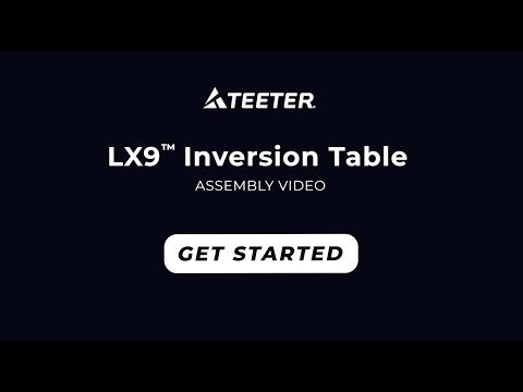 Teeter FitSpine LX9 Assembly Instructions