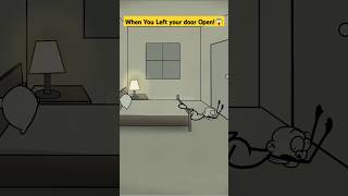 When You Left Your Door Open!😱 #animation #4kmeme #memes #caughtin8k #funny