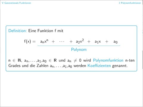 Ganzrationale Funktionen (Mathematik 10 Gymnasium)