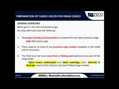 Hold Cleaning to Grain Standard