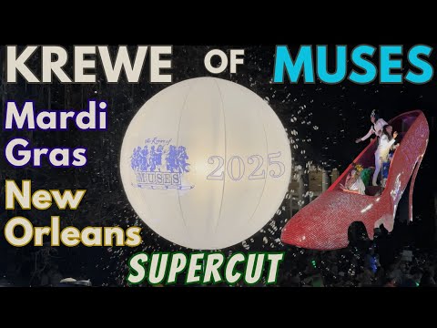 Krewe of Muses Parade ~ Supercut ~ New Orleans Mardi Gras 2025 (4K) 🎭✨