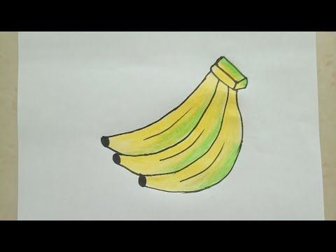 Banana drawing.Banana drawing easy.Banana drawing colour.Banana drawing simple.Banana drawingshading