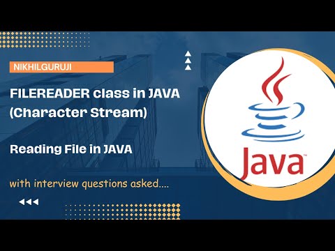 49. FileReader class in JAVA (Hindi) | Reading file in JAVA using Character Stream | Nikhil Guruji