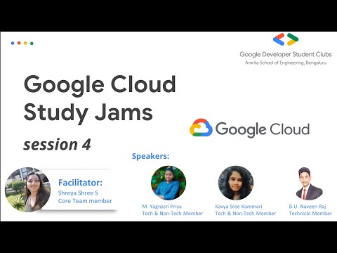 Google Cloud Study Jams - Session 4 | Interacting with the Google Cloud Platform