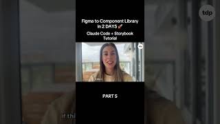 FIGMA TO COMPONENT LIBRARY IN 2 DAYS 🚀 PART 5 #designsystem #uxui #figmatocode