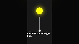 Day_30 || "Pull the Rope to Turn ON Bulb | HTML CSS JavaScript Fun Project!" 🔥😍🎉 #vital #coding #ai