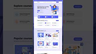 Create A Responsive  Education Website Design - HTML / CSS  / JavaScript From Scratch
