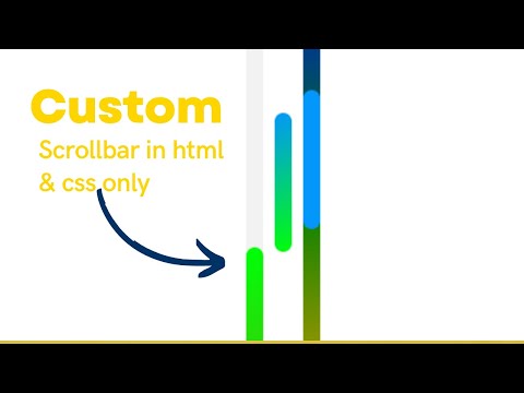 Custom scroll bar in html and css
