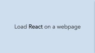 How to load React on a static webpage