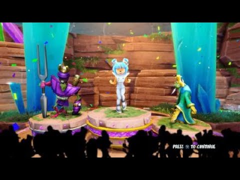 Crash Team Racing Nitro Fueled - Megumi gameplay 100% sacred fire!