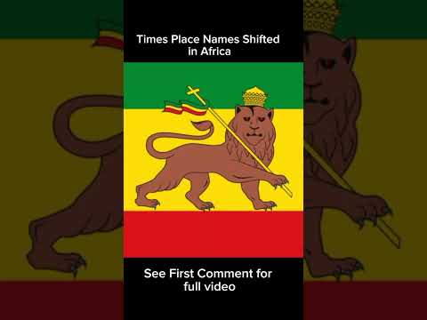 12 Times Place Names In Africa Shifted #Originofethiopia #ethiopia #ancientafrica #aksum