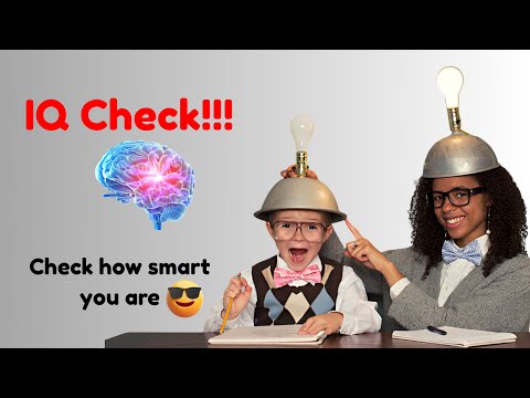 ONLY 2% ARE THIS SMART! CHECK YOUR IQ