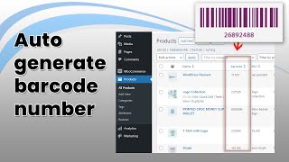 Auto generate barcode number |  WooCommerce Barcode Plugin | Sharabindu | WordPress barcode