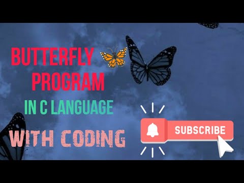 Print Amezing Butterfly 🦋 in pattern in c language program #coding