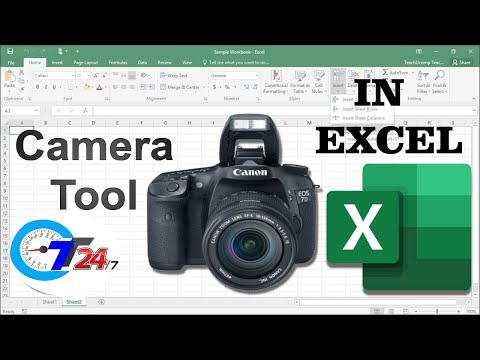 How to use camera tool in MS Excel