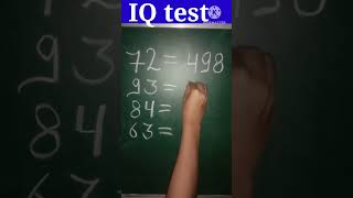 IQ test #mathlearner #mathproblem #mathsuccess #mathpuzzle #shortvideo #mathematics