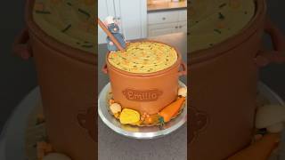 Ratatouille Pot of Soup Cake! 🥕🍅🧄 #cake #cakedecorating #ratatouille