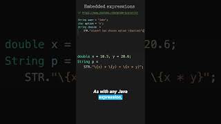 Embedded expressions in String templates