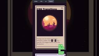 DAY AND NIGHT: CSS TRANSITIONS & ANIMATIONS EXPLAINED in HTML #shorts #youtubeshortsfeature #london