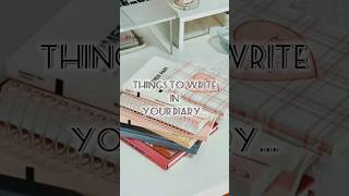 Things to write in your diary || #aesthetic #creative #ideas #shorts