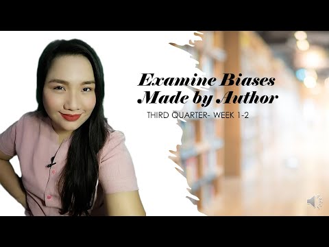 Examine Biases Made by an Author
