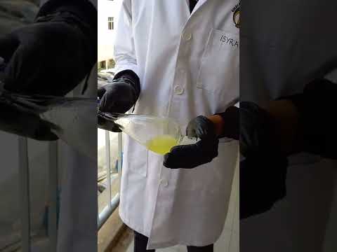 Swirling separating funnel for immiscible liquids separate out in layers 🧑‍🔬