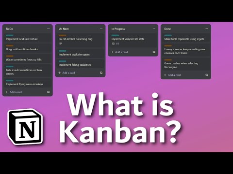 How I stay organised as an indie game developer - Introduction to Kanban with Notion