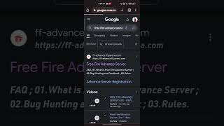 How to Download Free Fire Advance Server #shorts #short #trending #shortsfeed #viral