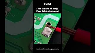 This Liquid Makes Wires Stick Like Magic 🔥 | Flux Explained #shorts