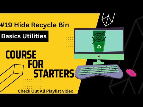 Hide Recycle Bin  | Basic Utilities #19 | Basic Computer | English