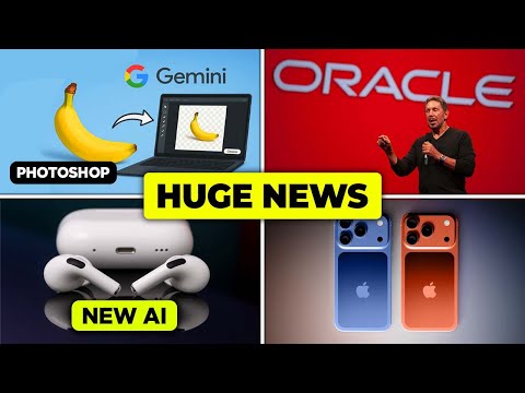 Latest AI News: Open AI's $300 Billion Deal, Google VEO, Photoshop, Oracle, Apple's Iphone 17