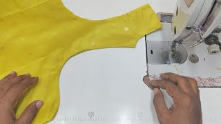 Trending || blouse back neck design || cutting and stitching #chindi designer 