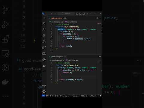 Clean Code - Guard Clauses for Readability #javascript #typescript #cleancode #programming