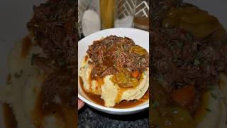 The PERFECT Pot Roast 🔥 | Mississippi pot roast inspired 🥘 #cooking #sundaydinner