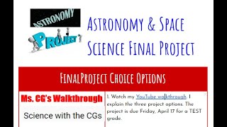 Astronomy Project Walkthrough