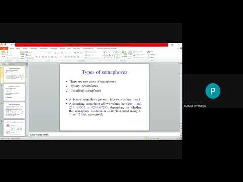 Binary Semaphore, Counting Semaphore, Message Mailbox and Message Queue-Lecture-38