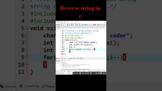 Reverse string  without using string reverse function