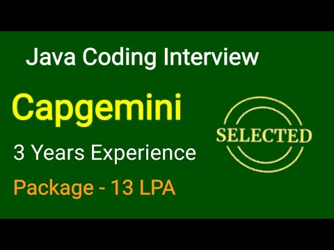 Capgemini Java Coding Interview Question Answers | Capgemini Interview