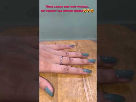 Get Aesthetic & Beautiful Diwali Nails at Home😍|#diwalifestival #nails #asthetic #diwali #ytshorts