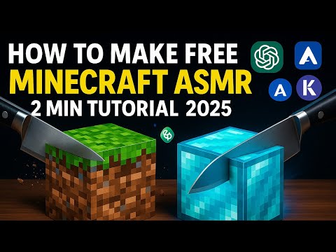 🔥Make Viral Minecraft Block ASMR Slicing Videos in 2 Minutes — 100% FREE with AI! (2025 Fast Guide)
