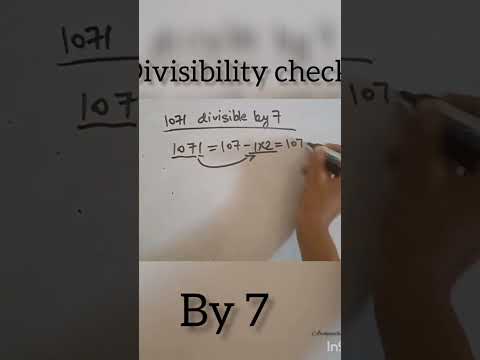 Divisibility check by 7 #math #mathematics #ssc