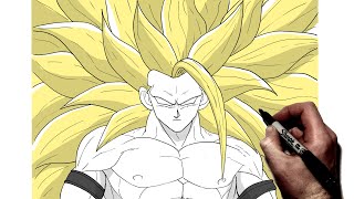 How To Draw Goku SSJ 100 | Step By Step | Dragon Ball