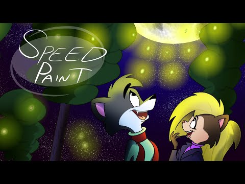 Surrounded By Fireflies Speedpaint -ZachToons Studios