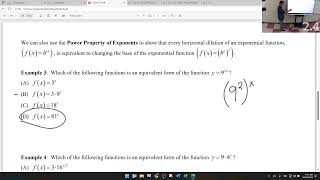 2.4; Exponential Function Manipulation